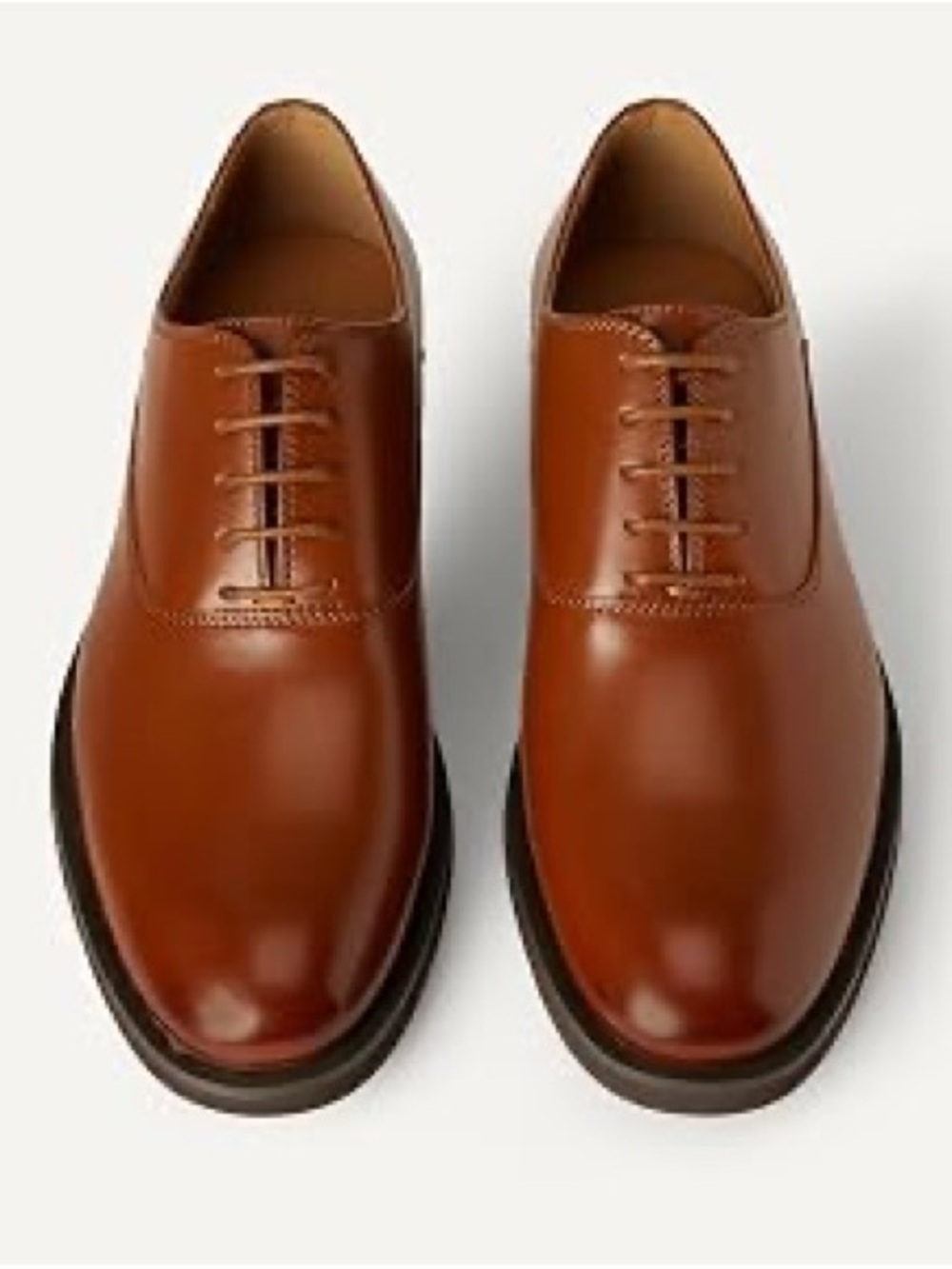 Amazon Essentials Men's Oxford Dress Shoes, Dark Tan, 9